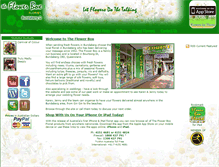 Tablet Screenshot of flowerbox.com.au