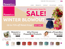Tablet Screenshot of flowerbox.com