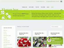 Tablet Screenshot of flowerbox.com.vn